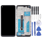 LCD Screen and Digitizer Full Assembly with Frame for Motorola Moto G8 XT2045-1